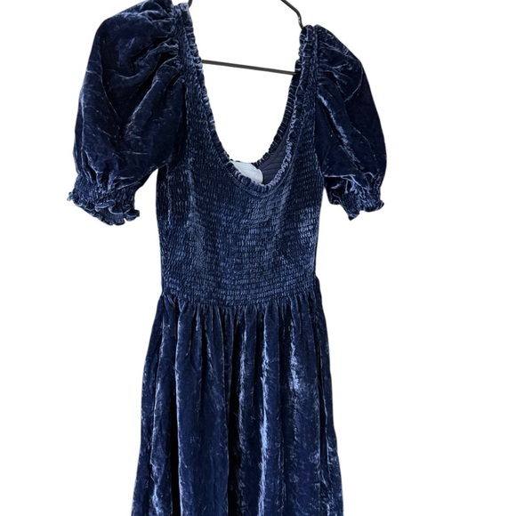 Hill House Louisa Nap Dress Blue Velvet - Picture 6 of 6